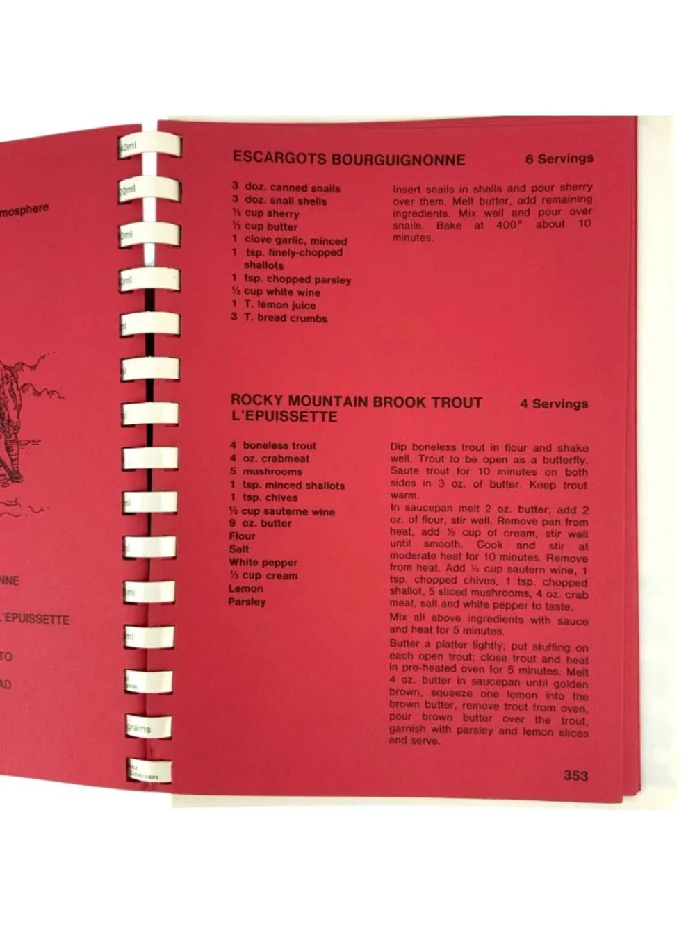 Soupçon Junior League Of Chicago Cookbook 1979 Seasonal Recipes Spiral Bound